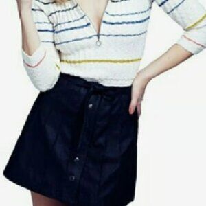 FP NWT $128 Vegan Leather Skirt sz 6